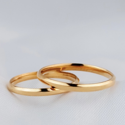 Alianças Ouro 18k 2mm - chanfrada